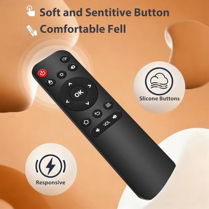Universal USB Remote Control, Plug & Play Media Remote for PC, Laptop, Smart TV, Windows, Mac, HTPC, PowerPoint Presentation, Music & Video Playback