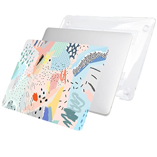 LanBaiLan Compatible with MacBook Air 13 inch Case M5 2026 M4 2025 M3 M2 2024-2022 A3449 A3240 A3113 A2681, 13.6 Plastic Hard Shell Case & Keyboard Cover, Graffiti - color: Graffiti