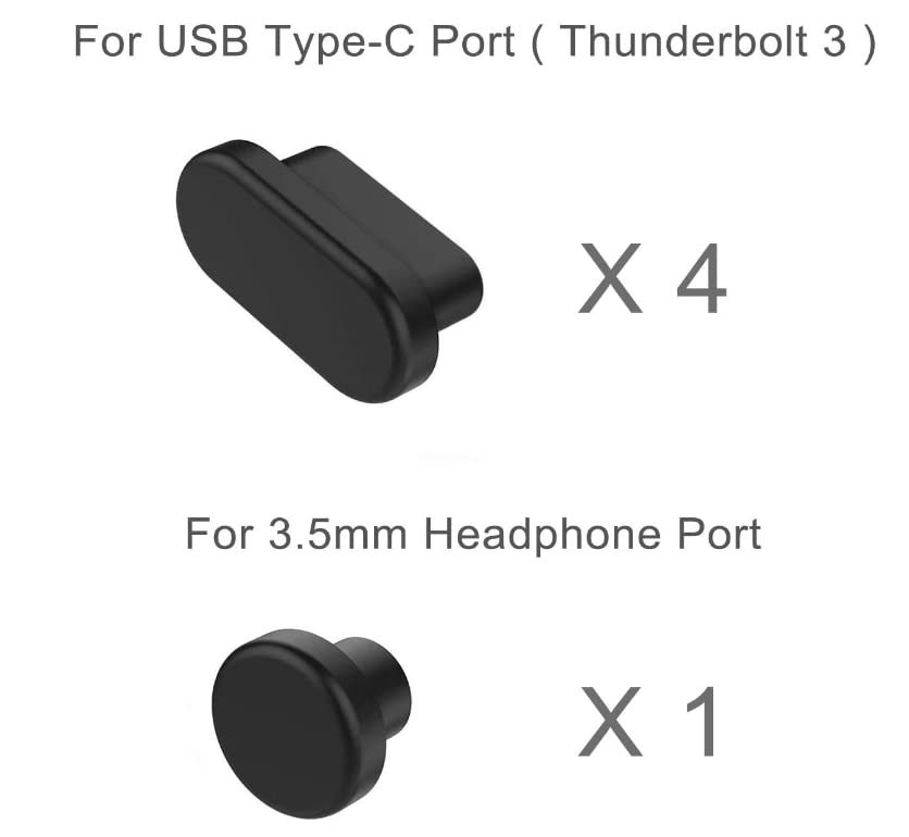 10 Pcs Dust Dirt Plugs Cover for MacBook Neo 13 inch 2026 & MacBook Pro 14" & MacBook Pro 16" & MacBook Air 13 inch & MacBook Pro 13", Silicone Dust Cups Set Port Plugs Cover