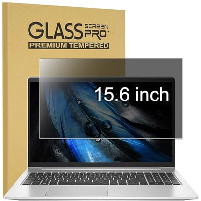 15.6" Privacy Screen Protector | 9H Tempered Glass with Anti-Blue Light & Anti-Glare | Universal Fit for HP, Dell, ASUS, Samsung, Lenovo, Acer, MSI 16:9 Laptops (Wide-Angle Privacy + Eye Comfort) - size: Privacy Glass-15.6 Inch 16:9