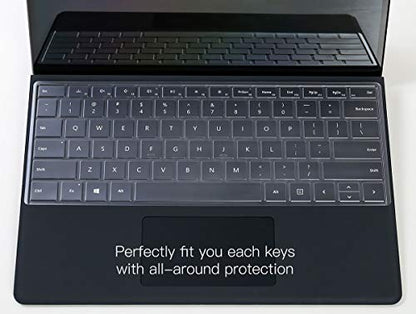 CaseBuy Ultra Thin TPU Keyboard Cover for 2024 Microsoft Surface Pro 11 Tablet (13" Copilot+ PC), Surface Pro 10/9 / 8 13 inch Tablet Protector (Not Fit Surface Pro Flex) - size: Surface Pro 11/10/9/8 13 inch (2024)