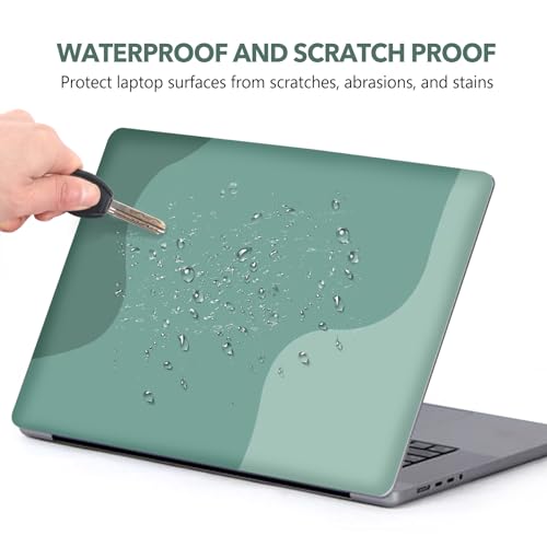 AIMSA Laptop Notebook Skin Sticker Decal, 12/13/13.3/14/15/15.4/15.6 inch Laptop Universal Cover, Scratch Resistant Art Decal Protector, Mint Green Gradient - color: Mint Green Gradient