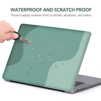 AIMSA Laptop Notebook Skin Sticker Decal, 12/13/13.3/14/15/15.4/15.6 inch Laptop Universal Cover, Scratch Resistant Art Decal Protector, Mint Green Gradient - color: Mint Green Gradient