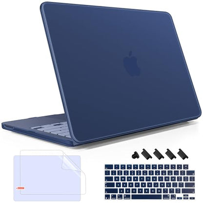 May Chen for MacBook Neo 13 inch Liquid Retina Display ((2026 Release A3404), Slim & Lightweight Protective Case with Screen Protector&Keyboard Cover&Dust Plug, Frosted Indigo - color: Frosted Indigo
