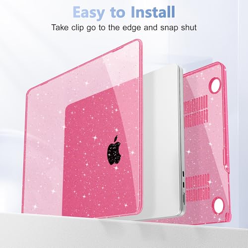 May Chen for 2026 MacBook Air 15 inch Case 2025 2024 2023 A3448 M5 A3241 M4 A3114 M3 A2941 M2 with Liquid Retina Display & Touch ID, Plastic Hard Shell with Keyboard Cover - Peach - color: Peach