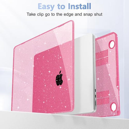 May Chen for 2026 MacBook Air 15 inch Case 2025 2024 2023 A3448 M5 A3241 M4 A3114 M3 A2941 M2 with Liquid Retina Display & Touch ID, Plastic Hard Shell with Keyboard Cover - Peach - color: Peach