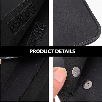 Alipis Laptop Sleeve with Stand and Cable Strap 15-inch Portable Laptop Case Bag Set, Protective Storage Pouch with Mouse and Data Line Compartments, Black, Travel Carrying Organizer
