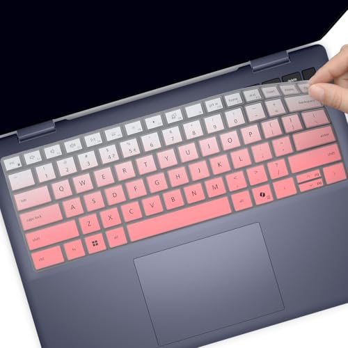 Keyboard Cover for 2026 2025 Dell 14 Plus Laptop/Dell 14 Plus 2-in-1 DB04250 DB04255 DB14250 DB14255 14-inch Laptop, US Layout Keyboard Skin (Not Fit:Dell 14S & 14 DA14250 Premium & Pro 14) -Ombrepink - color: Ombrepink