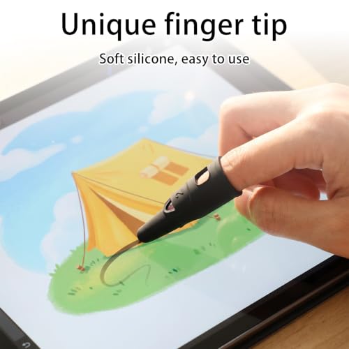 4 Pack Finger Stylus Pen for Touchscreen - 2 Sizes Touch Screens Pen Adults | High Precision Sensitivity Silicone Capacitive Stylus Suitable for iPad/iPhone/Android Phones Tablets