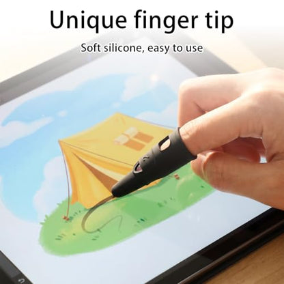 4 Pack Finger Stylus Pen for Touchscreen - 2 Sizes Touch Screens Pen Adults | High Precision Sensitivity Silicone Capacitive Stylus Suitable for iPad/iPhone/Android Phones Tablets