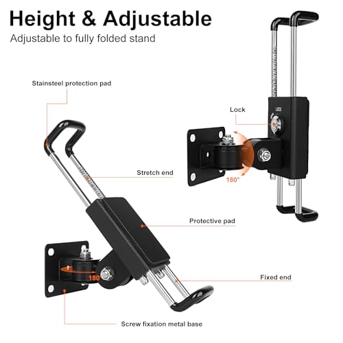 Lockable Tablet Wall Mount, Anti-Theft Tablet Holder for Shopping Malls for 7"-12.9", for Shopping Malls, Offices, Exhibition Halls, Conference Rooms