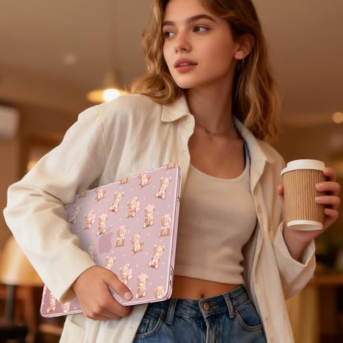 May Chen for MacBook Neo Case 13 inch 2026 | 100% Match Official Color | Pattern Printing, Anti-Crack & Scratch & Fingerprint | Protective Hard Shell Cases Laptop Model A3404 - Teddy Bears - color: Teddy bears