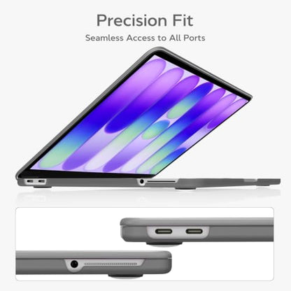 B BELK for MacBook Neo Case 13 inch 2026 Release Model A3404, Gray | Scratch Resistant Matte Plastic Laptop Hard Shell for Mac Neo Case, Keyboard Cover & Screen Protector, Slim & Lightweight - color: Gray