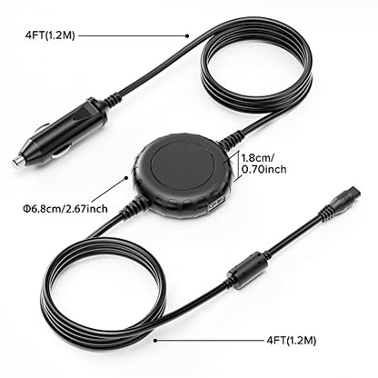 Powseed 100W 90W 65W Laptop Car Charger USB C with 5V 2A USB Port for MacBook HP Dell Asus Acer Lenovo Samsung Gateway Toshiba Sony Fujitsu Computer TV JBL Boombox Xtreme Speaker Power Adapter