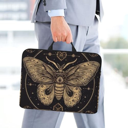14 inch Laptop Sleeve with Handle Shockproof Laptop Bag Waterproof Computer Cover Bag Moth Briefcase
