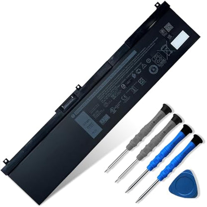 97Wh NYFJH Laptop Battery Replace for Dell Precision 7530 7730 7540 7740 Mobile Workstation P74F P74F001 P74F002 P34E P34E001 P34E002 Series Notebook 0WNRC 00WNRC GW0K9 0GW0K9 11.4V 8070mAh - size: 13.07*3.07*0.38 inch NYFJH
