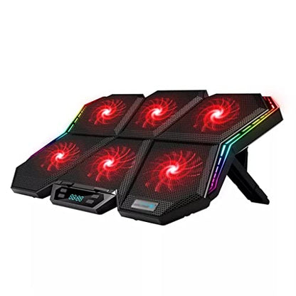 Gaming Laptop 12-17 Inch Cooling Screen Laptop Pad Laptop Cooler Stand with Six Fans (Color : E, Size : 426 * 280 * 37mm) (E 426 * 280 * 37mm) - color: E
