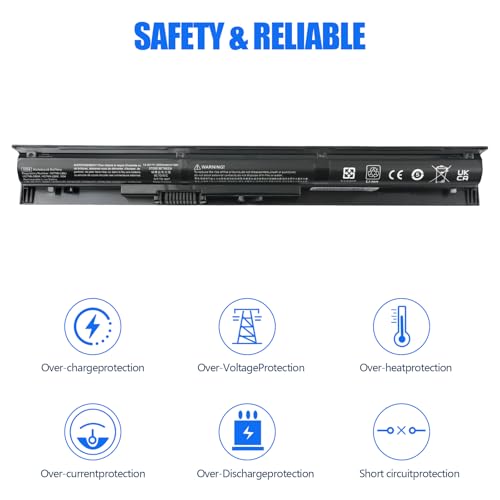 VI04 Notebook Battery for HP Spare 756743-001 756478-851 756744-001 | V104 756745-001 756478-851 for HP Pavilion 15-P 17-F Series 15-p011na 15-p165sa 15-p214dx 15-p003ax 17-f115dx 2800mAh/41Wh - size: 12.08*2.79*1.85 inch VI04