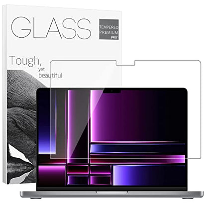 Tempered Glass Screen Protector for MacBook Pro 14.2'' M2 Pro/M3/M3 Pro/M3 Max 2023 Laptop Touch Sensitive Scratch Resistant Bubble Free Ultra-Thin - size: for MacBook Pro 14.2 M2 Pro 2023