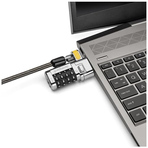 Kensington ClickSafe 3-in-1 Combination Lock - Laptop Lock to Fit All Devices with T-Bar, Nano or Wedge Shaped Slots Lock for Dell, HP, Acer Laptops (K68105EU), Black - size: combination lock