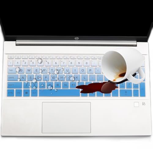 Keyboard Cover for 2025 2024 HP Laptop 15-fc 15-fd 15.6" Series 15z-fc000 15t-fd000 15-fd0123dx 15-fd0127dx 15-fc0245dx 15-fc0025dx 15-fd0023dx 15-fd0005dx 15t-fd100 fd0083wm 15-fc0093dx-OmbreBlue - color: OmbreBlue