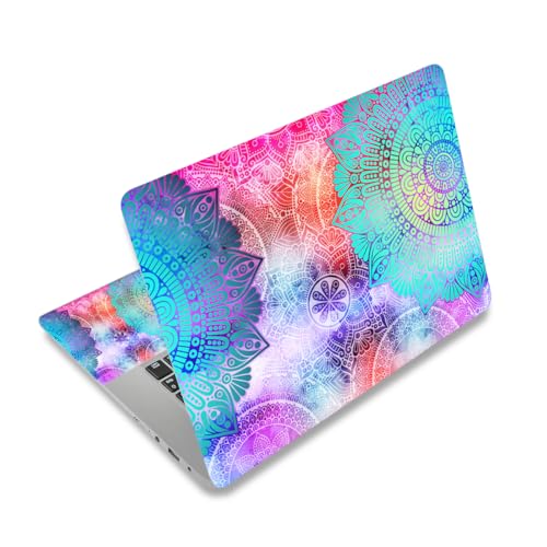 Laptop Skin Sticker Decal,12" 13" 13.3" 14" 15" 15.4" 15.6" Laptop Skin Sticker Protector Cover for Toshiba Hp Samsung Dell Apple Acer Leonovo Sony Asus Laptop Notebook (Mandala Arts) - color: Mandala Arts