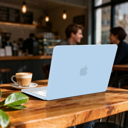 B BELK for MacBook Neo Case 13 inch 2026 Release Model A3404, Airy Blue | Matte Hard Shell Case with Keyboard Cover & Screen Protector, 1:1 Precision Fit Protective Laptop Cover for New Mac Neo Case - color: Airy Blue