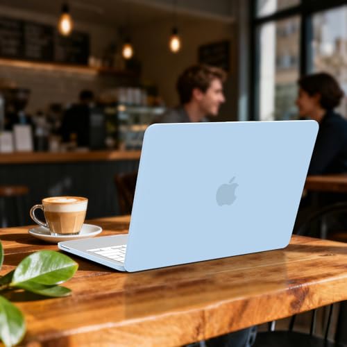 B BELK for MacBook Neo Case 13 inch 2026 Release Model A3404, Airy Blue | Matte Hard Shell Case with Keyboard Cover & Screen Protector, 1:1 Precision Fit Protective Laptop Cover for New Mac Neo Case - color: Airy Blue