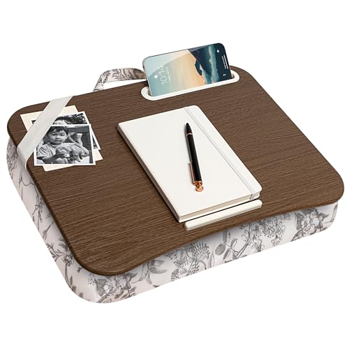 LAPGEAR Designer Lap Desk – Hummingbird Toile, 2-Pack with Storage Basket - color: Hummingbird Toile, size: 2-Pack Lap Desks + Basket