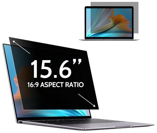 [1 Pack] Twugs Laptop Privacy Screen 15.6 Inch, for 16:9 Aspect Ratio Laptop Screen Privacy Shield, Anti-Glare & Blue Light Filter | Removable Privacy Shield | Screen Protector - color: 15.6 Inch (Diagonal) - 16:9 Aspect Ratio, style: 1 PACK