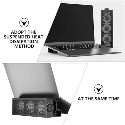 SHINEOFI Professional RGB Laptop Cooling Pad Speed Fans Detachable Elevated Stand for Overheat Prevention Compatible with All Laptop Notebook Cooler for Gaming and Work