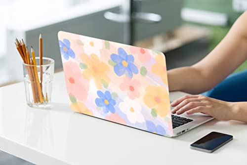 LanBaiLan Compatible with MacBook Air 13 inch Case M5 2026 M4 2025 M3 M2 2024-2022 A3449 A3240 A3113 A2681, 13.6 Plastic Hard Shell Case & Keyboard Cover, Watercolor Flower - color: Watercolor Flower