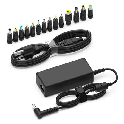 Hafiuege 19V 3.42A DC Universal Laptop Charger, 65W Power Supply Adapter | Fit for HP Lenovo Dell ASUS Gateway Acer Chromebook LG Monitor Samsung TV Spire Spin Toshiba Satellite Harmon Kardon