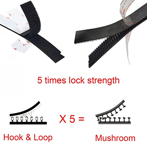 3M Dual Lock 1in x 2in 8pcs, EZ Pass Holder/IPass/IZoom/Sunpass, Adhesive Mounting Strips Black Fastener - size: Black 1in x 2in x 8pcs