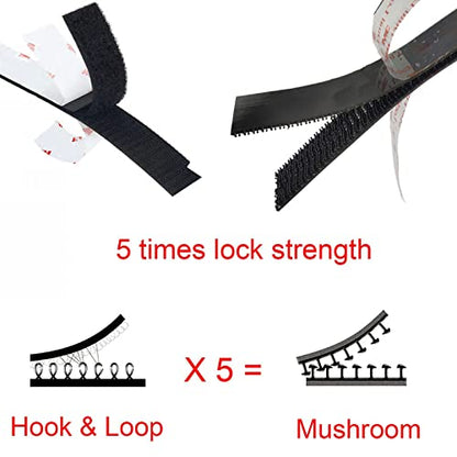 3M Dual Lock 1in x 2in 8pcs, EZ Pass Holder/IPass/IZoom/Sunpass, Adhesive Mounting Strips Black Fastener - size: Black 1in x 2in x 8pcs