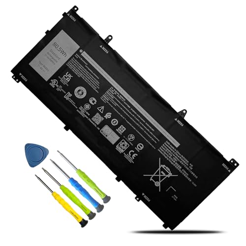 80.5Wh VG661 Laptop Battery Replacement for Dell Alienware X14 R1 R2 Series 0GD3C9 GD3C9 0V4N84 V4N84 1CP5/46/95-2 11.4V 6709mAh - size: 5.67*2.56*0.55inch VG661