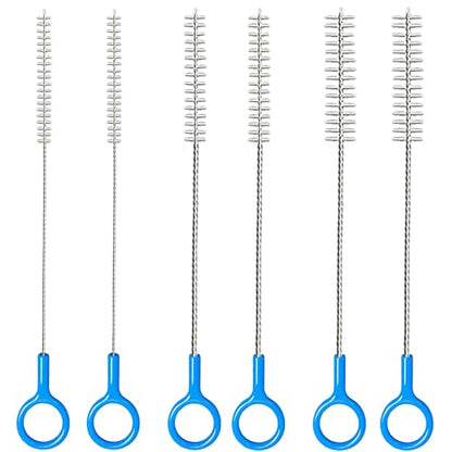 Straw Brush Cleaner Set,Straw Cleaner Brush Long 10 Inch | Straw Cleaner with 2mm and 3mm Thick Stainless Steel Wires, Heavy-Duty Straw Cleaning Brush for Baby Bottles(6-Pack)