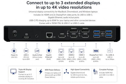 Belkin Docking Station Universal USB C Triple Display Docking Station