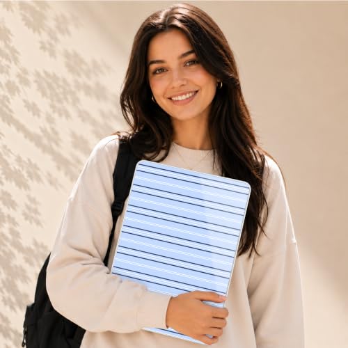 Compatible with MacBook Neo 13 inch (2026 Release A3404) (A18 Pro) with Liquid Retina Display, Printed Slim Protective Case with Screen Protector & Keybaord Cover, Blue Lines - color: Blue lines