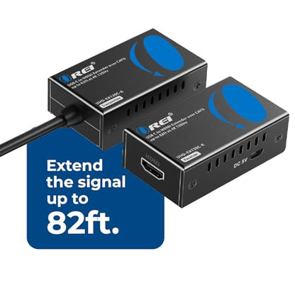 OREI 4K 120Hz USB-C to HDMI Over Cat6/7 Ethernet Extender, 4K, Up to 80ft with HDR & Audio Over Ethernet - Perfect for Extending Your Laptop, Presentation, Meeting Rooms