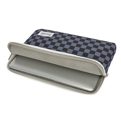 Canvaslife Black Checker Pattern 13 inch Canvas Laptop Sleeve with Pocket 13 inch 13.3 inch Laptop 13 case13 Sleever - color: Black Checker, size: 13 inch/13.3 inch