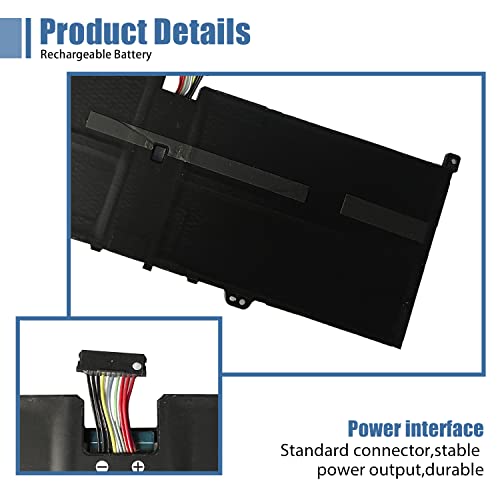 L19M4PH2 L19C4PH2 Laptop Battery Replacement for Lenovo Ideapad Yoga 9-14ITL5 82BG Series 5B10Z33895 SB10Z33898 7.68V 60Wh 7820mAh 4-Cells
