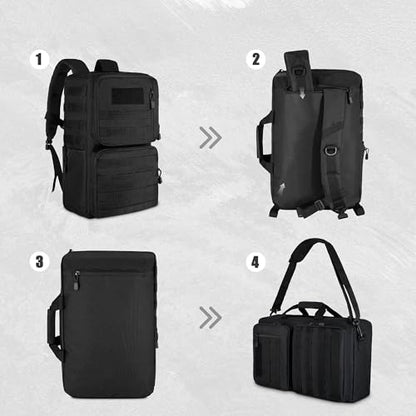 3-in-1 Laptop Briefcase for Men, 15.6 Inch Convertible Work Bag