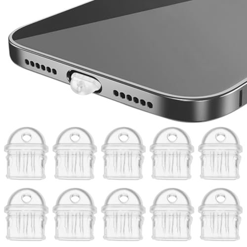 Sosoport Type-C Dust Plug 10 Pack Protective Charging Port Covers Compatible with Usb-C Phones Anti-Dust Stopper for Mobile Device Maintenance - size: Type-C