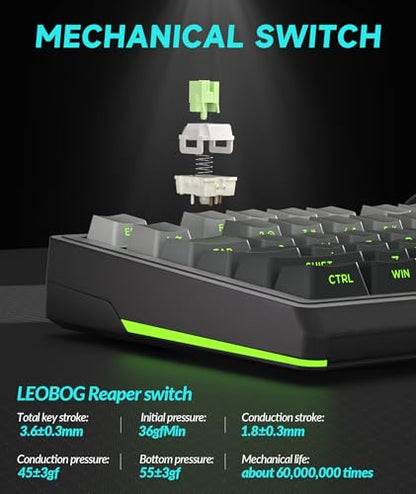 SOLAKAKA KI99 Pro 96% Wireless Mechanical Keyboard, RGB Gaming Keyboard, Hot-Swappable Pre-Lubed Switches, Gasket Structure Creamy Keyboards (Gradient-Black, Non-Silent Version) - color: Gradient-black, size: Non-Silent Version