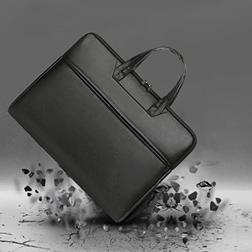 Tote Laptop Bag with Handles Zippers Organize for Notebook Computer Sleeve Handbag Bag Leather Laptop for Men - color: Blue