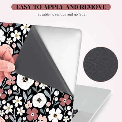 Laptop Notebook Skin Sticker Cover Decal, 13" 13.3" 14" 15" 15.4" 15.6 inch Laptop Vinyl Skin Sticker Cover Art Protector Netbook, Cute Floral - color: Cute Floral
