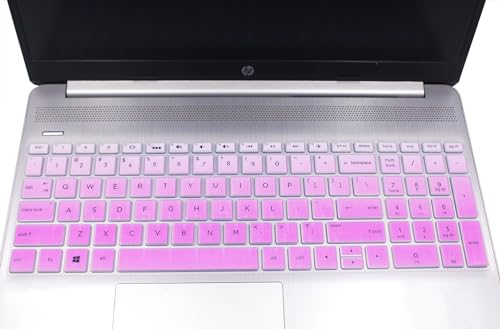 Keyboard Skin Compatible for 15.6" HP 15-db/da 15-dy 15-dw 15-bs/bw 15-ef 15t 15z 15t-dy200 15t-dw300 15-dy2024nr dy2073dx dy1043cl 15-dw3033dx dw1033dx dw3065st 15-ef1023dx ef2126wm (Ombre Purple) - color: Ombre Purple