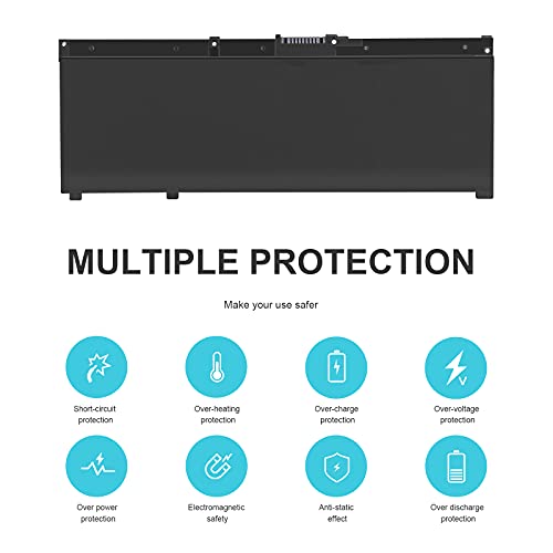 52Wh 11.55V SR03XL SR04XL TPN-Q194 Battery for Hp Pavilion 15-CX Envy X360 15-CN 15-CP 17-BW L08855-855 L08934-2C1 917678-2B1 L08934-1B1 L08934-2B1 HSTNN-IB8L HSTNN-DB8Q SR03052XL TPN-C133 TPN-C134 - size: 9.53*3.39*0.31inch