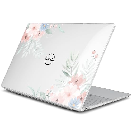Batianda Lovely Flowers Case for Dell XPS 13 Laptop 2024 2025 | Fits Model 9340/9345/9350 13.4" Display, Lightweight Slim Hard Shell Protection for Women Students and Floral Lovers - color: Cute flower